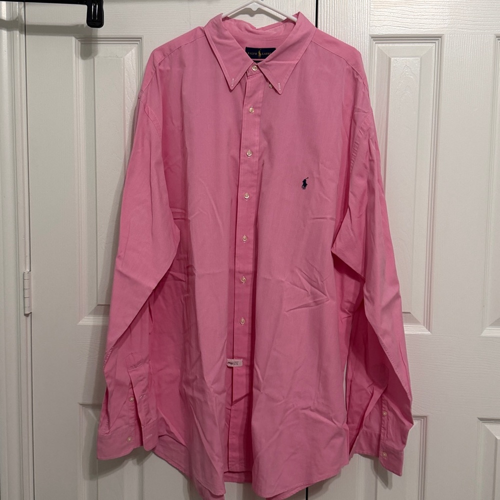 Ralph Lauren Vibrant Pink Dress Shirt 3XLT
